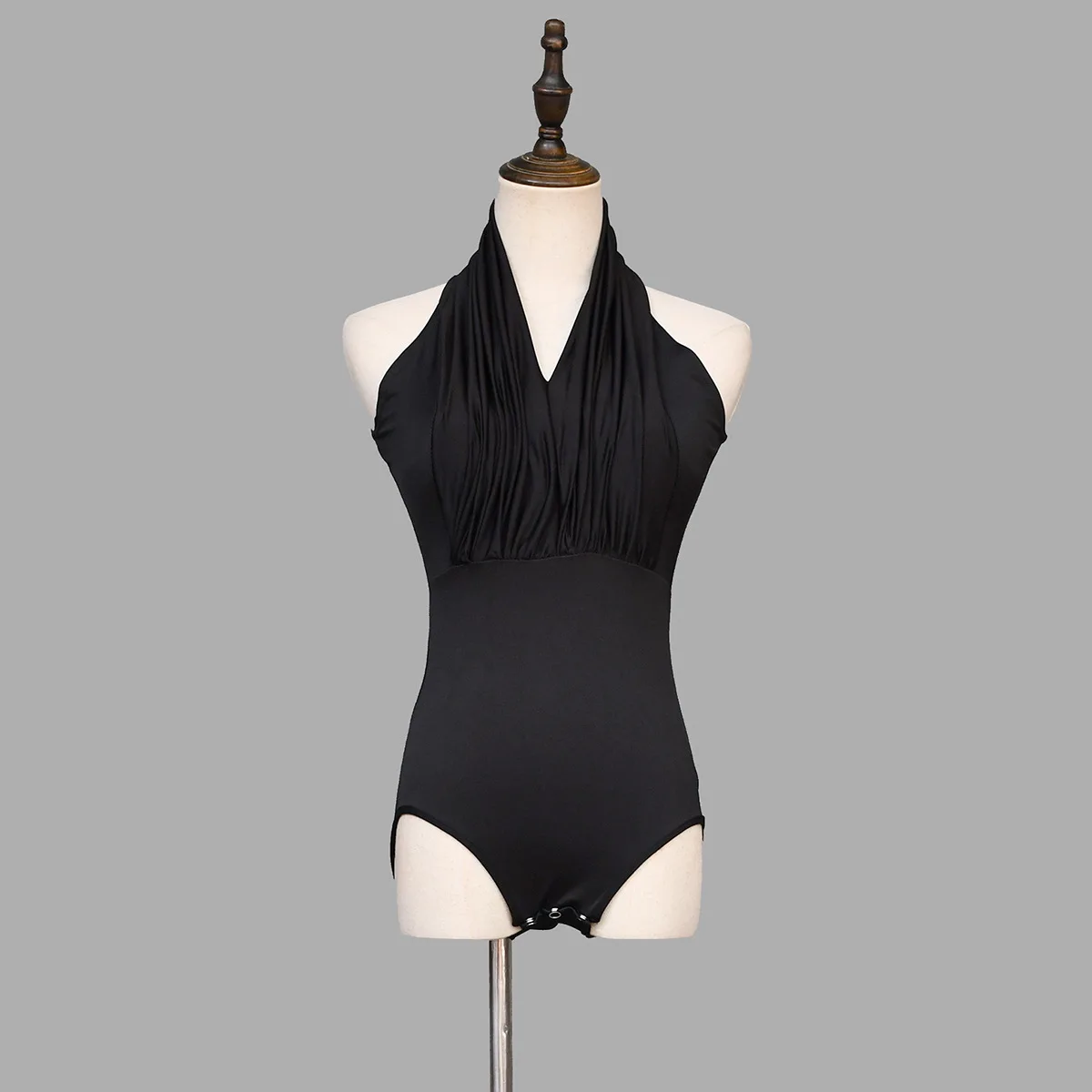 Professional Latin Dance Dress Set For Women Sleeveless Dancewear Top Fishbone Velvet Skirt Jitterbug Dance Wear