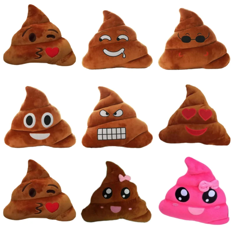 Funny Super Poop Pillow Plush Toy Creative Cute Face Expression Shit Doll Stuffed Toy for Children Kids Birthday Christmas Gifts