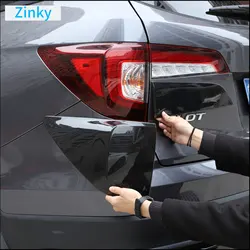 Zinky for Honda Pilot 2015-2022 Car Rear Lamp Shade Brake Indicator Light Reversing Lamp Blackened Tail Lamp Cover ABS Accessory