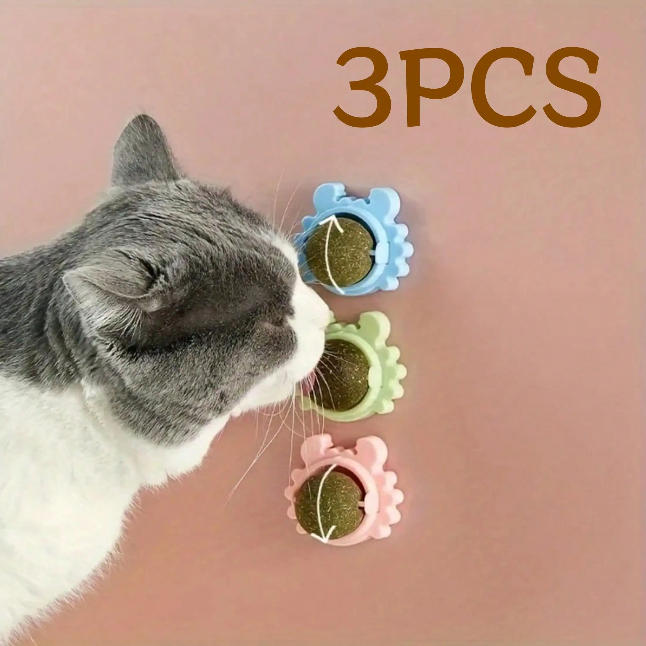 

3 Packs Of Cat Lover And Cat Mom Love Mint Balls For Dental Hygiene Cat Lover And Cat Mom Love Bite Balls Cat/Dog Lover Gift And Dog/Cat Mom Love Pet Cleaning Toys For Interactive Entertainment And Oral Care Adhesive Rotating Mint Balls