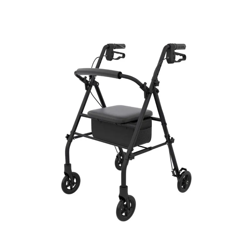 

The elderly multi-functional shopping four-wheeler elderly assisted walking walker foldable hand push walker