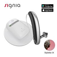 Signia Styletto IX Hearing Aids 16-48Channels Bluetooth  IP68 Waterproof Original Chargeable Adjustable Volume for Hearing Loss