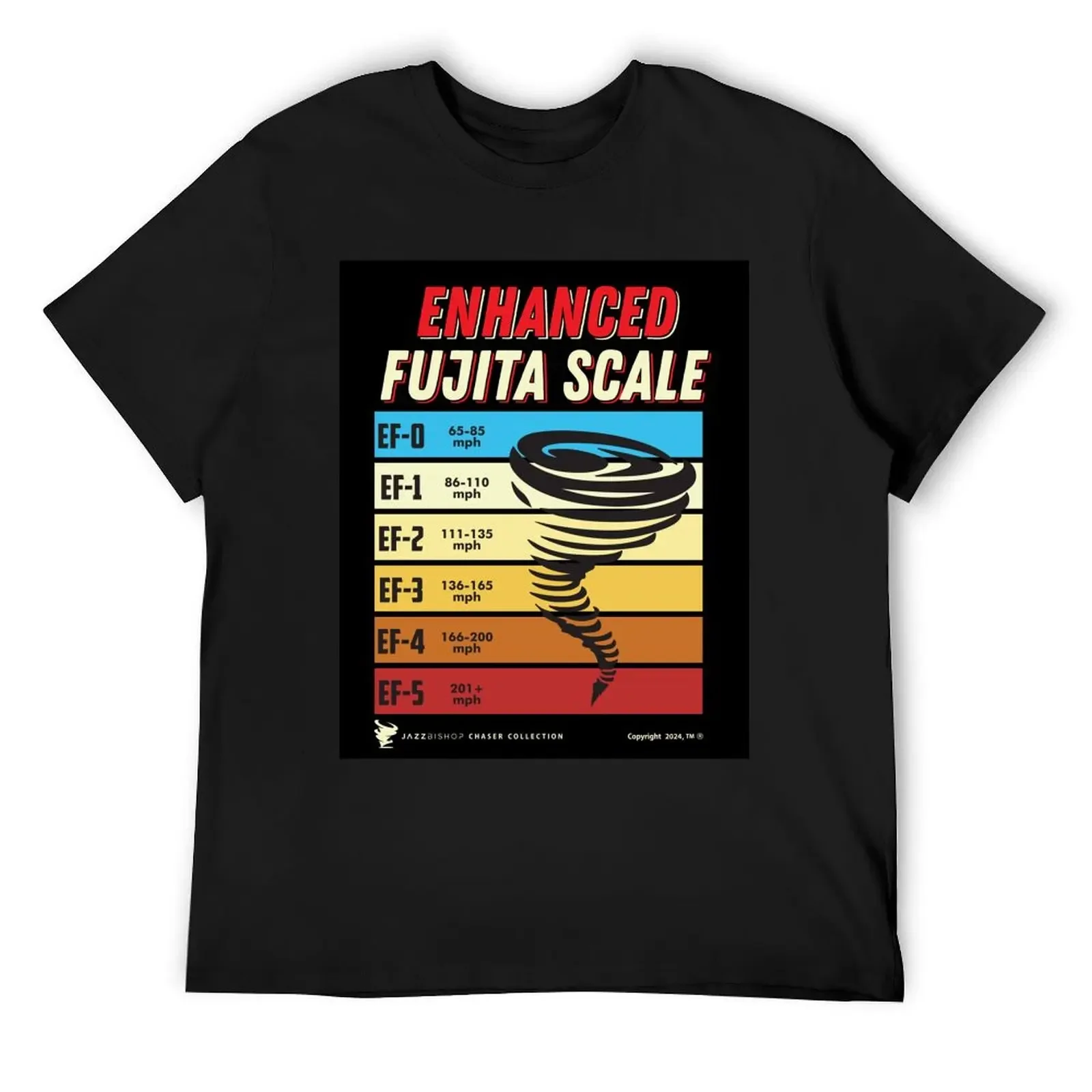 Enhanced Fujita Scale v3 T-Shirt oversized graphic tee shirts graphic T-shirts for men cotton