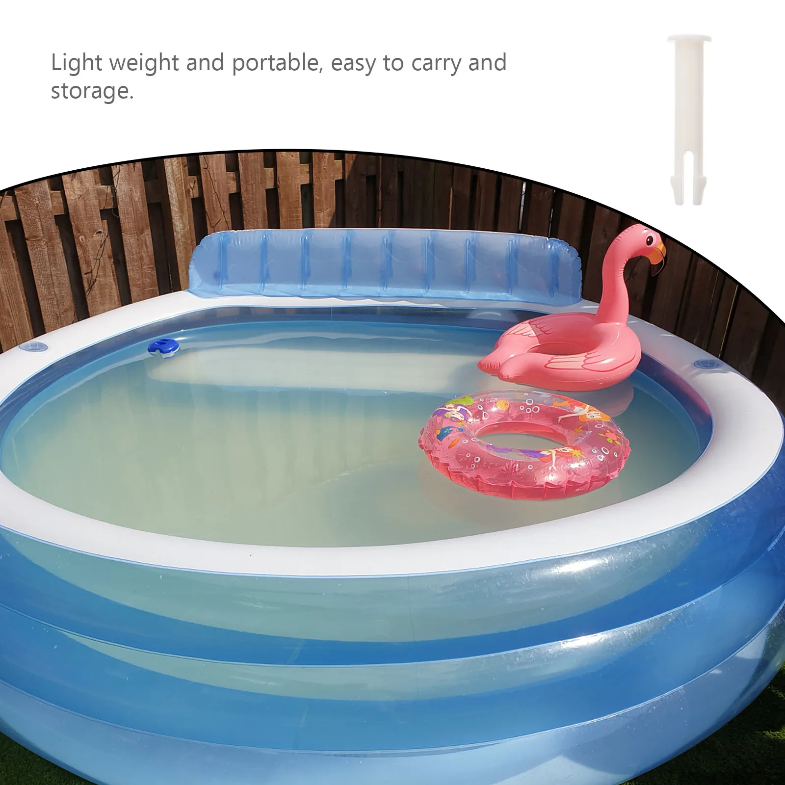 12Pcs Plastic Swimming Pool Joint Pin Fittings Replacement Set for Round Outdoor Pools Excellent Temp Stability Lightweight