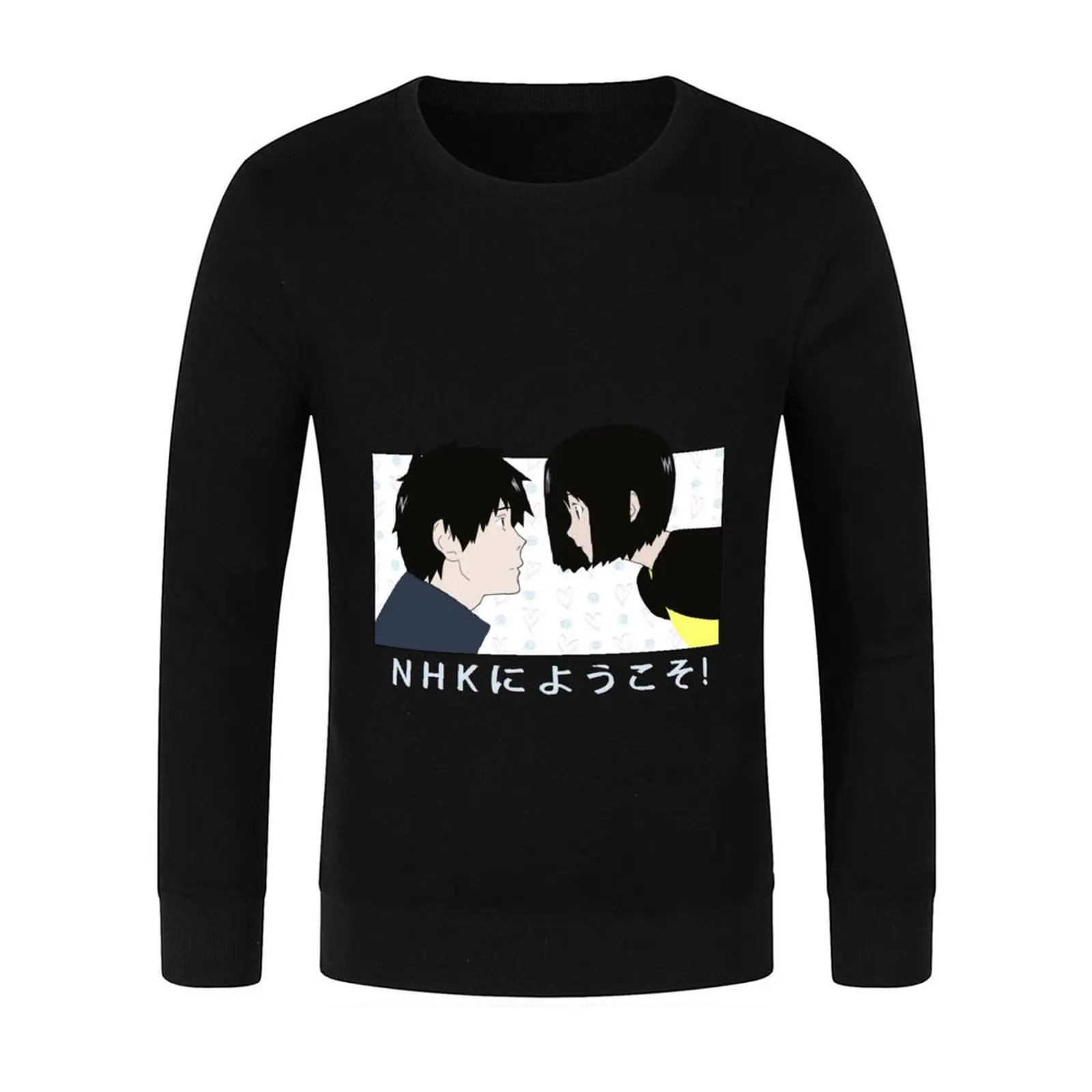 مرحبًا بكم في قصة حب من NHK Pullover على الطراز الياباني، سويت شيرت رجالي من النوع الثقيل