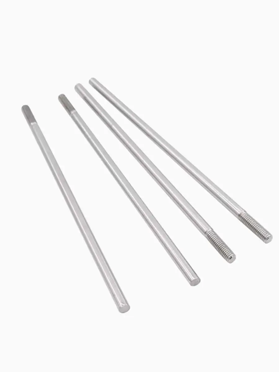 M12M14M16 304 الفولاذ المقاوم للصدأ قضيب سميك برغي برأس واحد مقطوعة الرأس سحب قضيب تمديد الخيوط قضيب