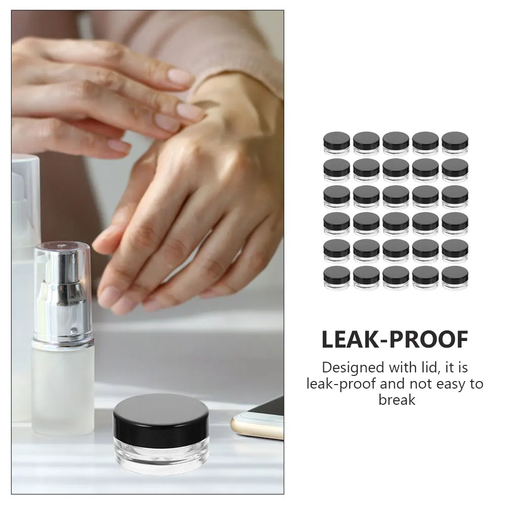 

55Pcs Refillable Face Cream Jars Empty Containers Leakproof Travel Storage Cosmetics Package Mini Size Empty Cream Jars