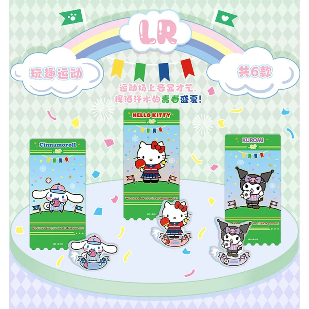 Kabao genuíno sanrio bonito diversão acrílico suporte modelo anime periféricos estrela figuras da família colorido alegre decoração de mesa presentes