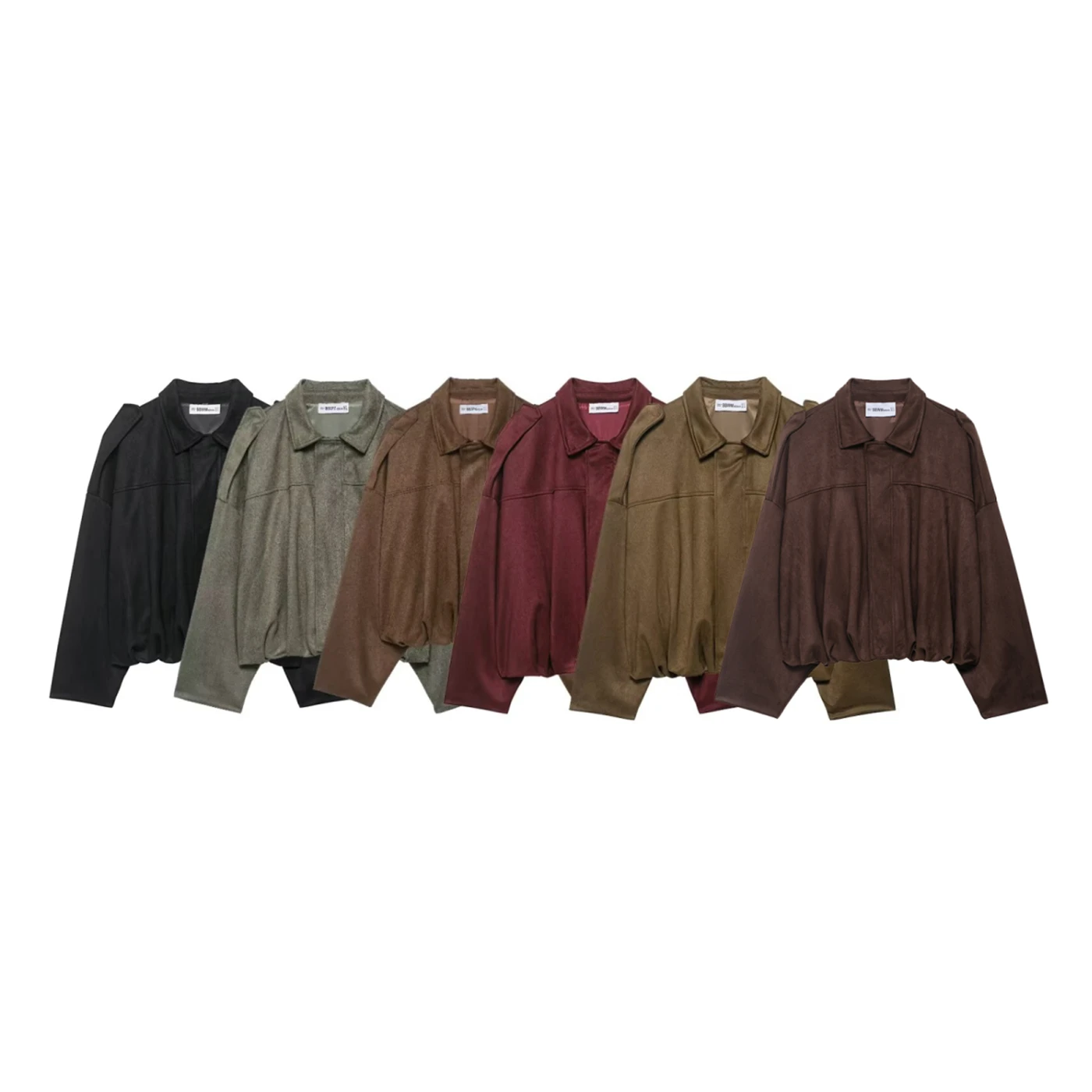 

Women's Jacket 2025 New Arrival Women's Casual Fashion Suede-Feel Lapel Pilot Jacket