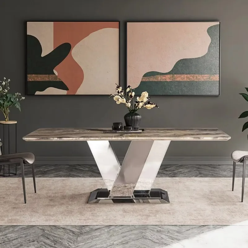 Contemporary Wholesale Metal Living Room Table Legs Inox Table Base for Marble Stone Glass Top Versatile Use in Dining Room