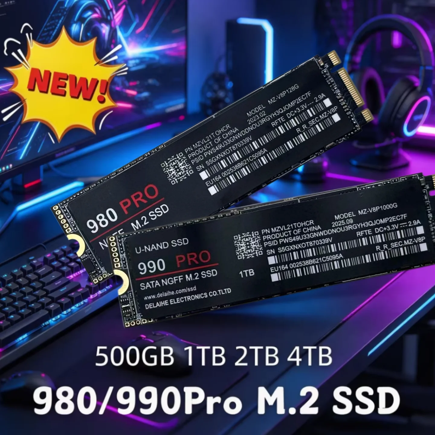 Marca + SSD M.2 SATA de 1 TB, NGFF, con tecnología NAND de transmisión de ultra alta velocidad, disco duro interno para ultrabooks y