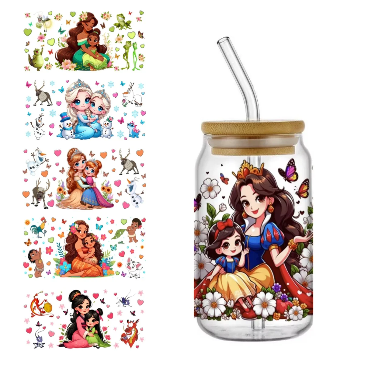 funko Popular Cartoon 16oz UV DTF 3D Transfer Cartoon Sticker Wrap Decals For Glass Can Cup Craft DIY Creative