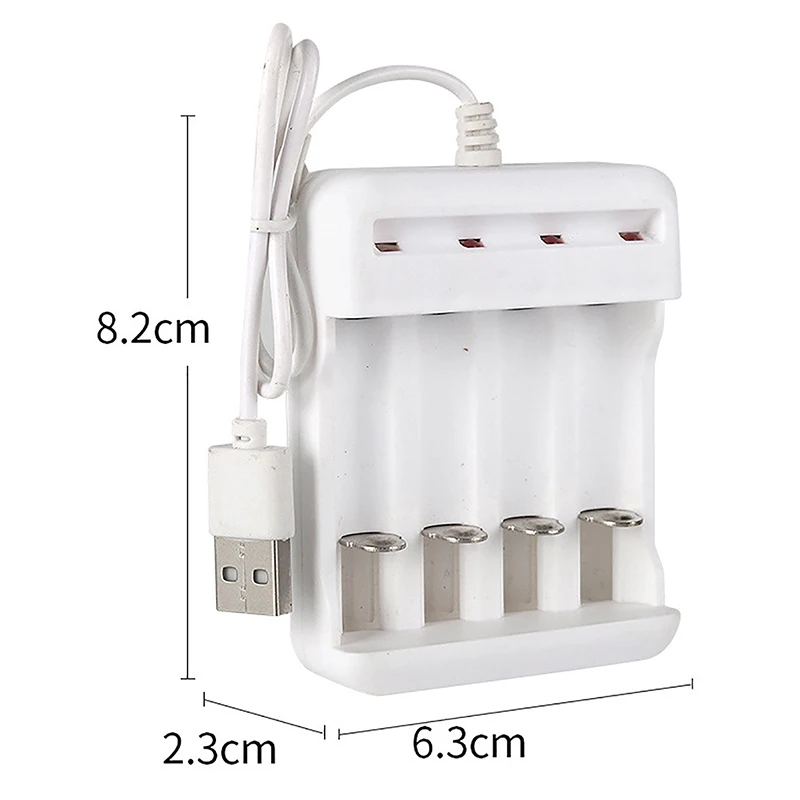 1PC AAA And AA Rechargeable Battery Station High-Speed USB 3/4 Slot Fast Rechargeable Battery Charger Short Circuit Protection