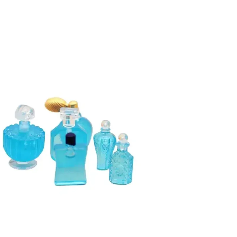 Ensemble de Six pièces de parfum de Simulation mignon, jouets pour maison de poupée, modèles miniatures, ornements, décor, accessoires en résine, jouets pour maison de jeu pour enfants