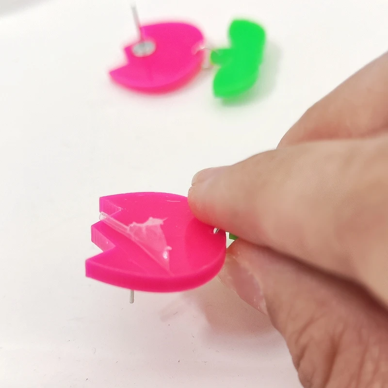 KUGUYS Trendy Jewelry Plant Drop Earrings for Women Fashion White Hot Pink Flower Lovely Accessories