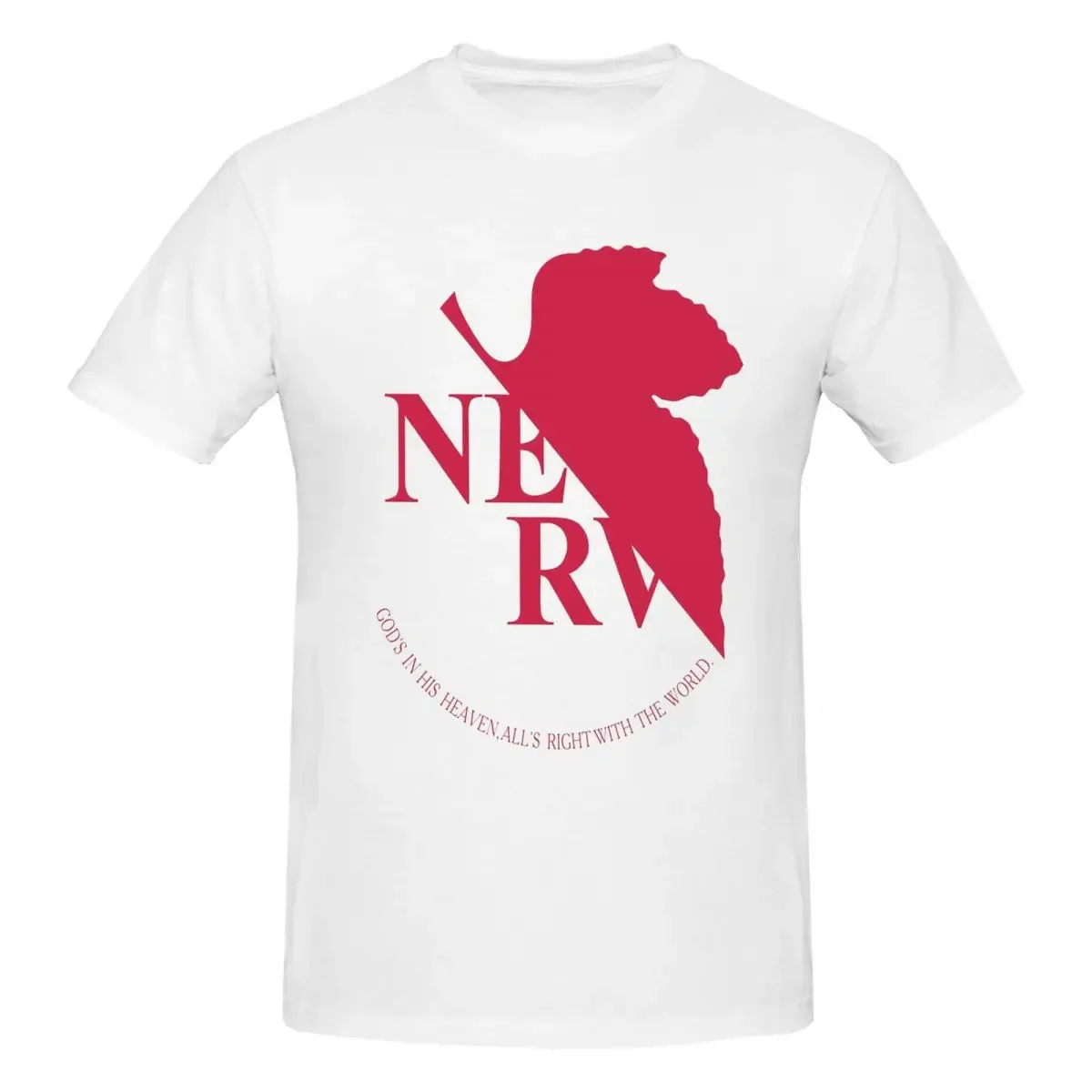 Nerv Logo 100% Cotton T-shirt Men Funny T Shirts Men Round Neck Short Sleeve S-6XL