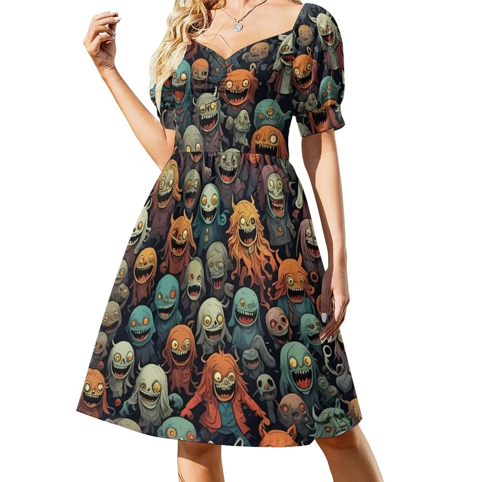 

Big Ole Doofnutz Short-Sleeved Dress dresses summer prom dress 2025 dress dresses dresses for prom