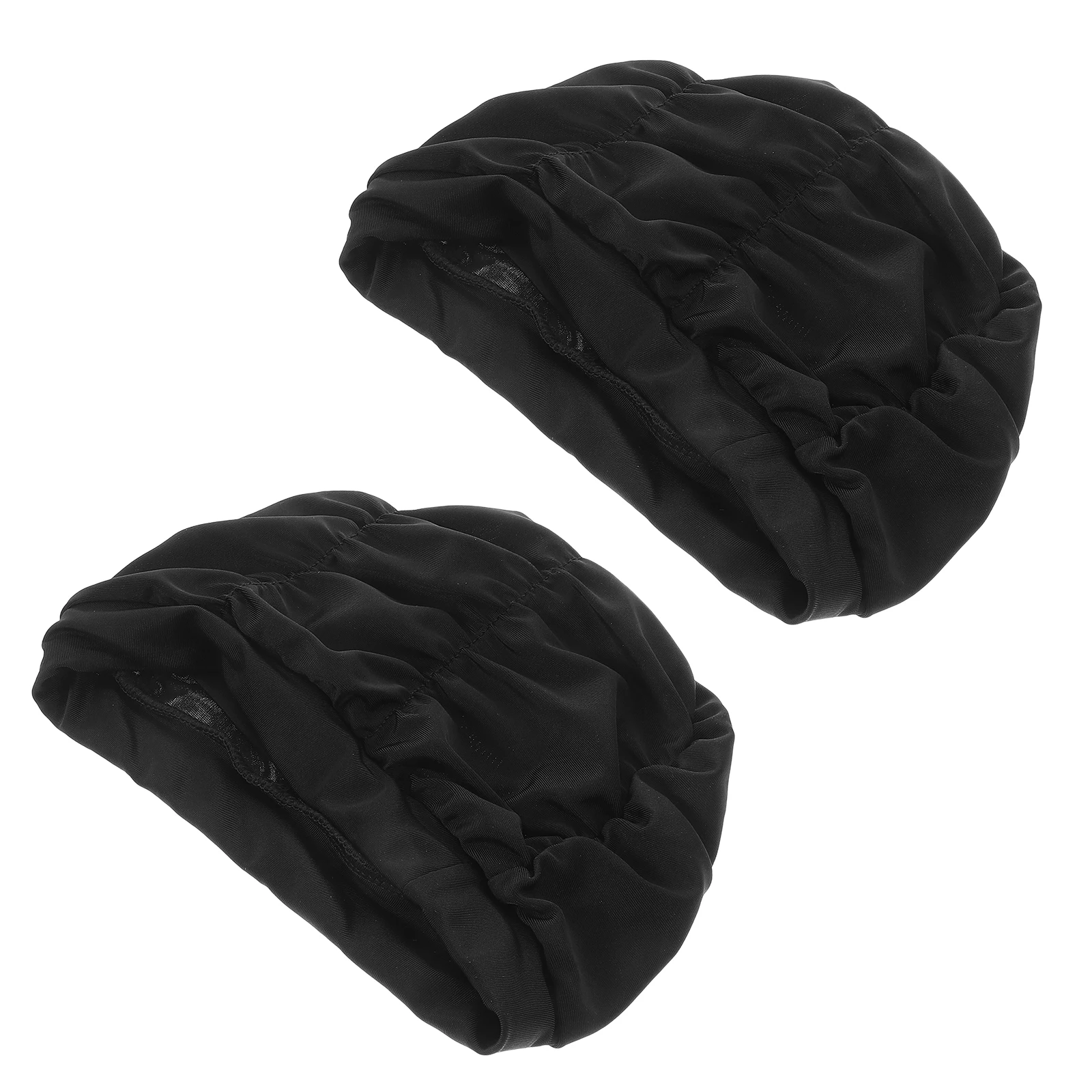 

2Pcs Swim Women Large Size Long Hair Pool Hat Ear Swim Hats For Women Protection Bathing Accessories Swimming Caps Adult