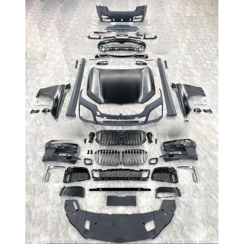 High Quality 7 Series G11 G12 Old To New LCI Conversion Kit PP Front Rear Bumper Headlight Auto Exterior Facelift Modified Acces
