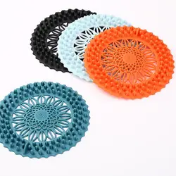 Sink Anti-blocking Floor Drain Cover Shower Drain Strainers Bathtub Stopper Silicone Sink Cover Hair Catchers Bathroom Filter