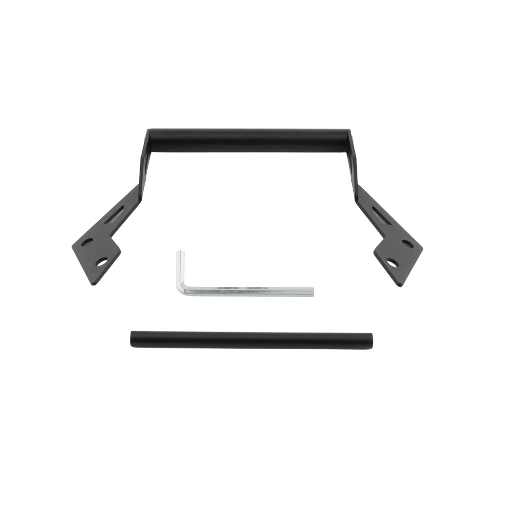 Motorcycle Windshield Mount Cross Bar Phone GPS Dash Cam Bracket For Kawasaki Ninja400 2018‑2023 Ninja250 2018‑2023 Black
