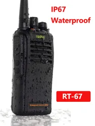 RADTEL RT-67 UHF 400-470 MHz Professionelle Handheld Wasserdichte Two Way Radio IP67 Wiederaufladbare Tragbare 5W Walkie Talkie