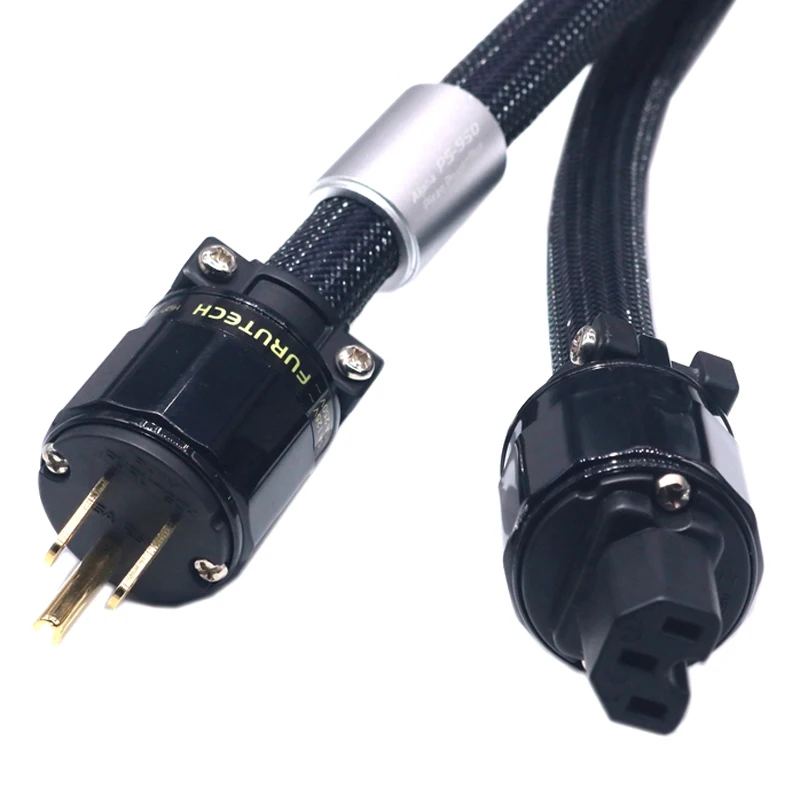 Hifi FURUKAWA  alpha 3TS20 power cord with FI-11 US power plug for AMP CD player power cable