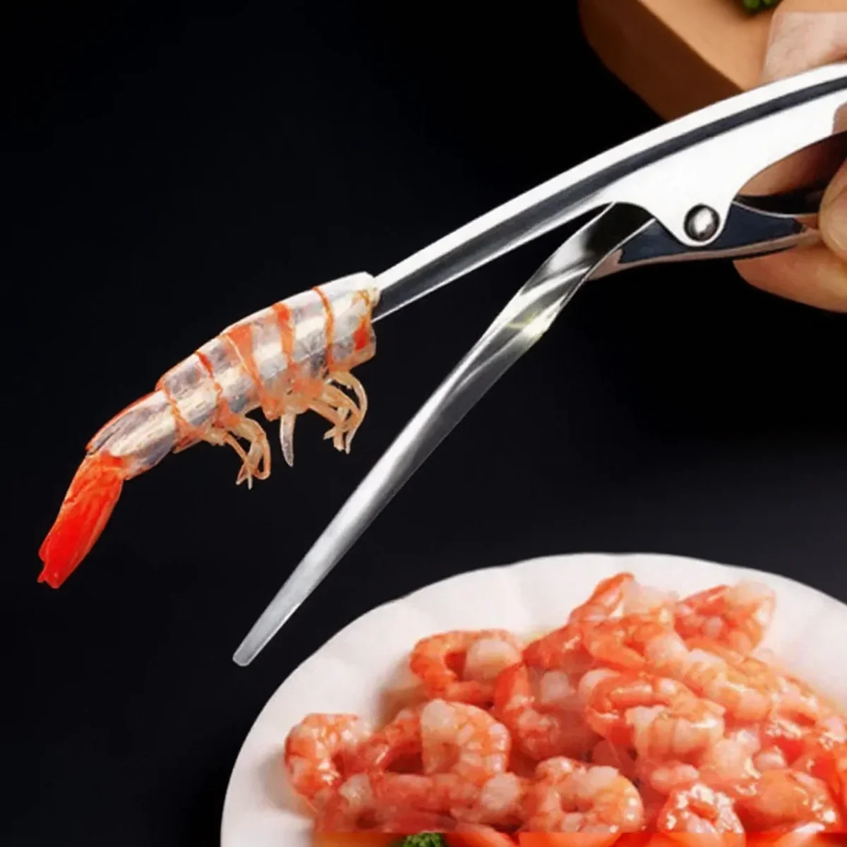Kitchen Appliance Stainless Steel Shrimp Peeler Prawn Peeler Line Cutter Cleaning Shrimp Line Fishing Lobster Peel Seafood Tool