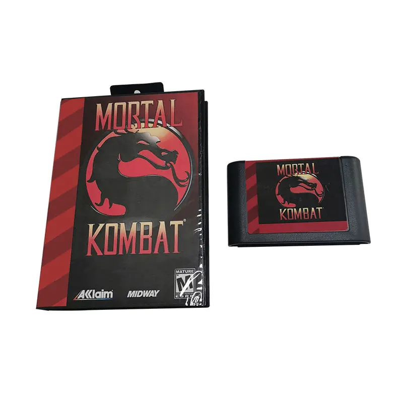 

16-битный игровой картридж Mortal Kombat MD для игровой консоли NTSC и PAL