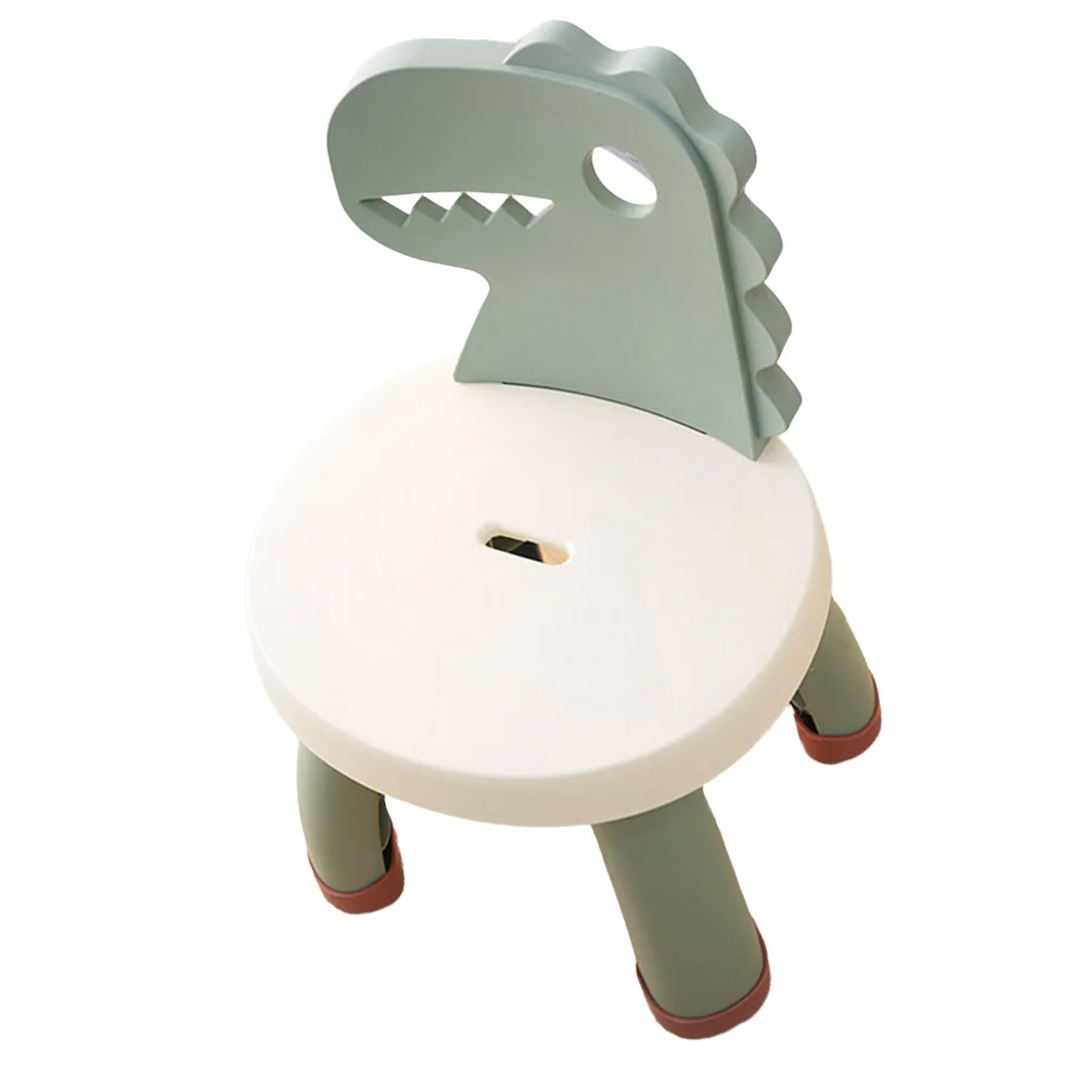 Back Chair Stool Cartoon Dinosaur Anti-Fall PP PVC Material Comfortable Safe Smooth Edges Back Chair