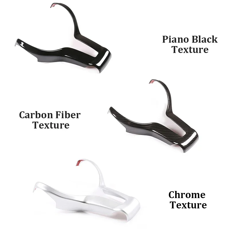 ABS Steering Wheel V Shape Trim Sticker Decoration Inner Cover For BMW M Sport Series Auto Interior Accessories