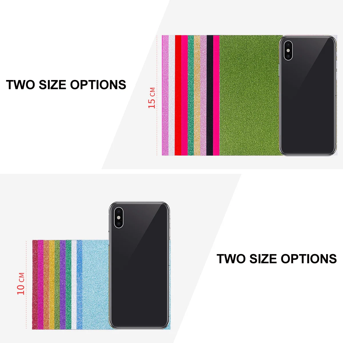 

100Pcs Handmade Glitter Paper Colorful Eco-Friendly Smooth DIY Sparkling Paper Material Creative Cards Props Cards Material