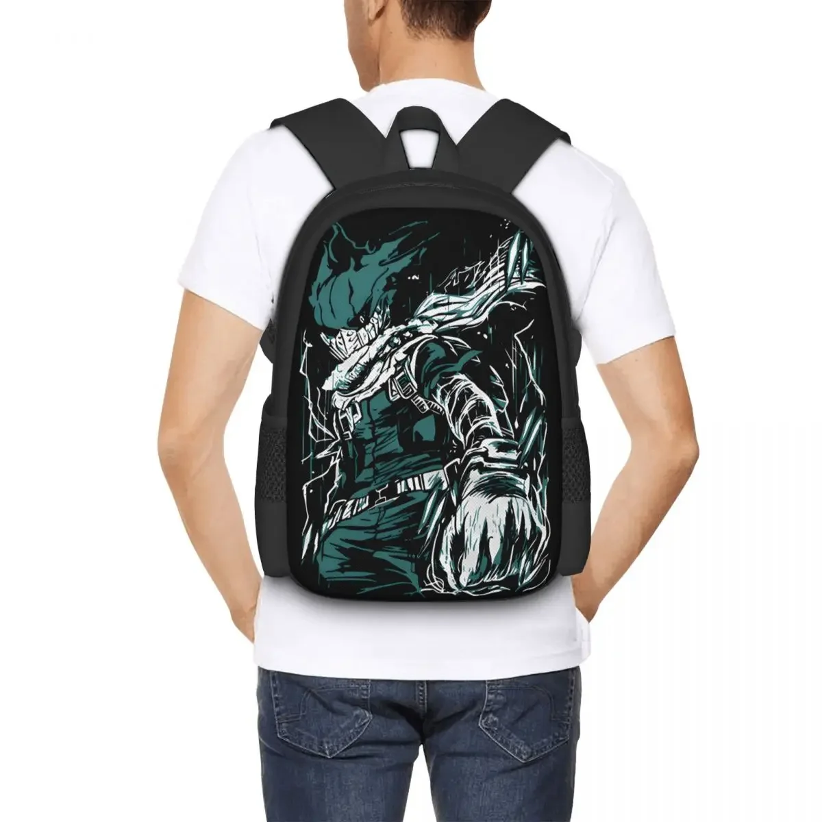 Anime My Hero Academia Travel Laptop Backpack, Business College School Computer Bag Gift for Men & Women