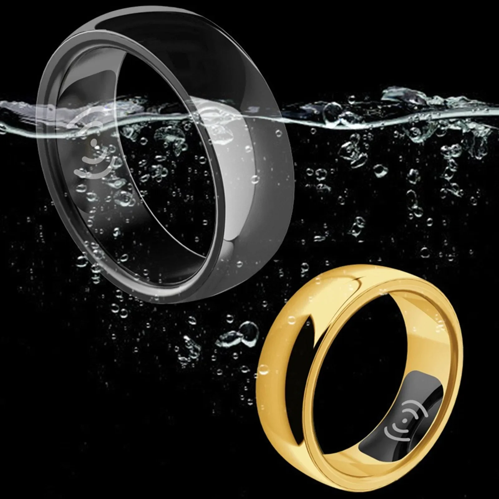 Neue Titan Legierung Smart Ring Armband Herzfrequenz Überwachung Wasserdicht Blut Sauerstoff Schlaf Sport Gesundheit Tracker Finger Schmuck