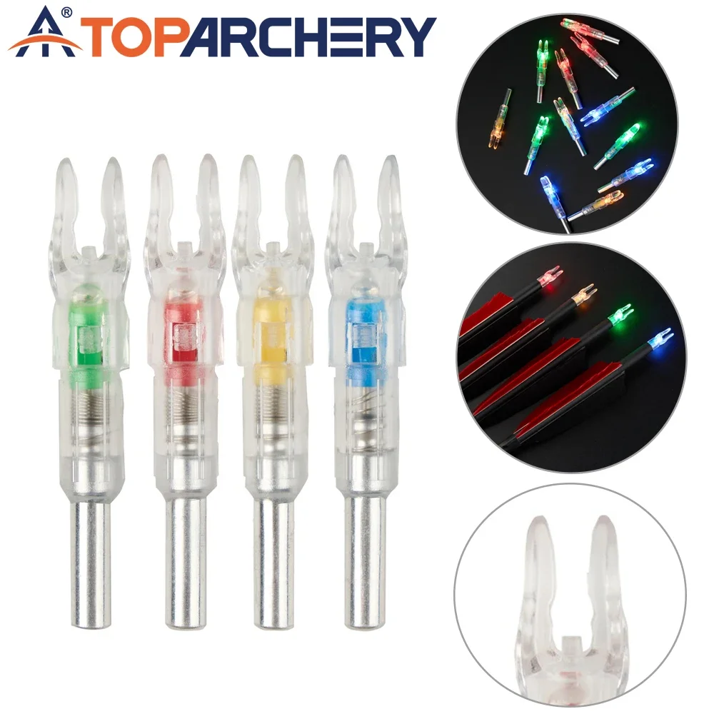 

3pcs Led Lighted Nocks Fit ID6.2mm Arrow Shaft Archery Hunting Shooting Recurve Compound Bow