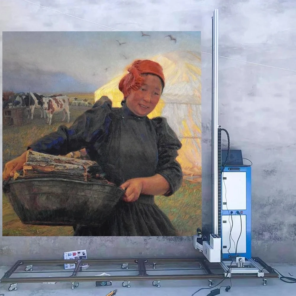 with TX800 Print Head UV Ink Indoor Outdoor Wall Printing Machine High Quality 3D Vertical Wall floor 2 in 1 Printer