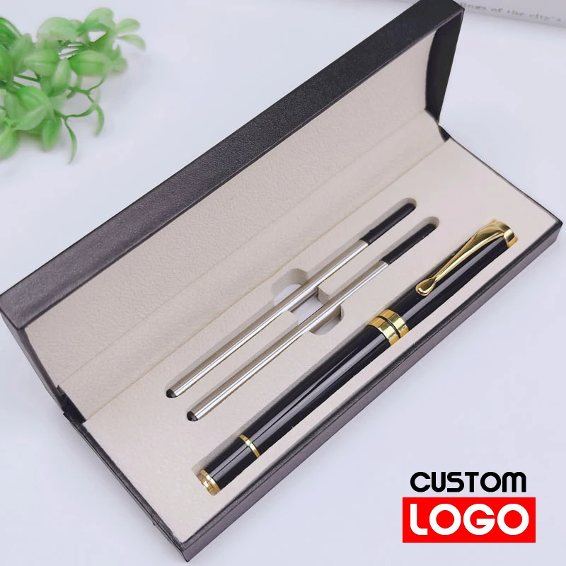 

Роскошные металлические шариковые ручки, коробка, упаковка, фирменная ручка-ролик, студенческие канцелярские принадлежности, подарок, школьные, деловые, офисные, письменные принадлежности