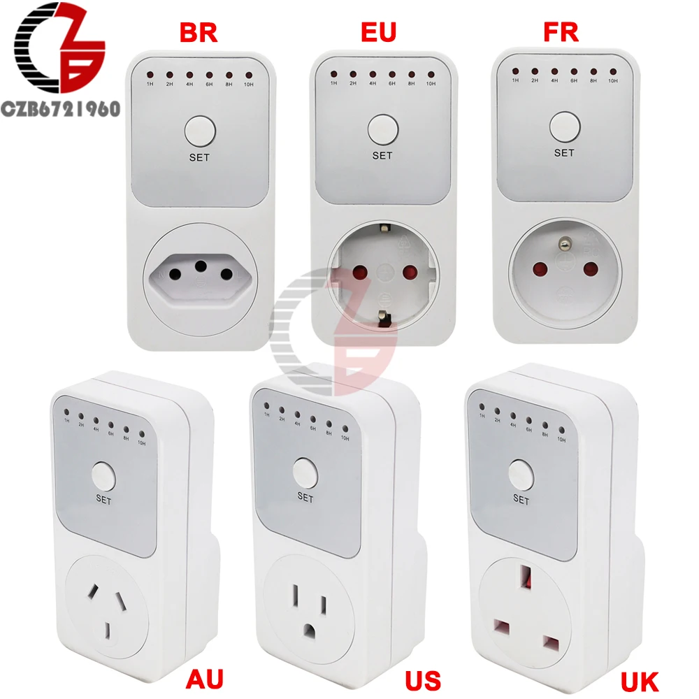 AC 220V Intelligent Timer Socket Timer Switch Countdown Electronic Timer Switch Controller Smart Control Plug-In For Smart Home