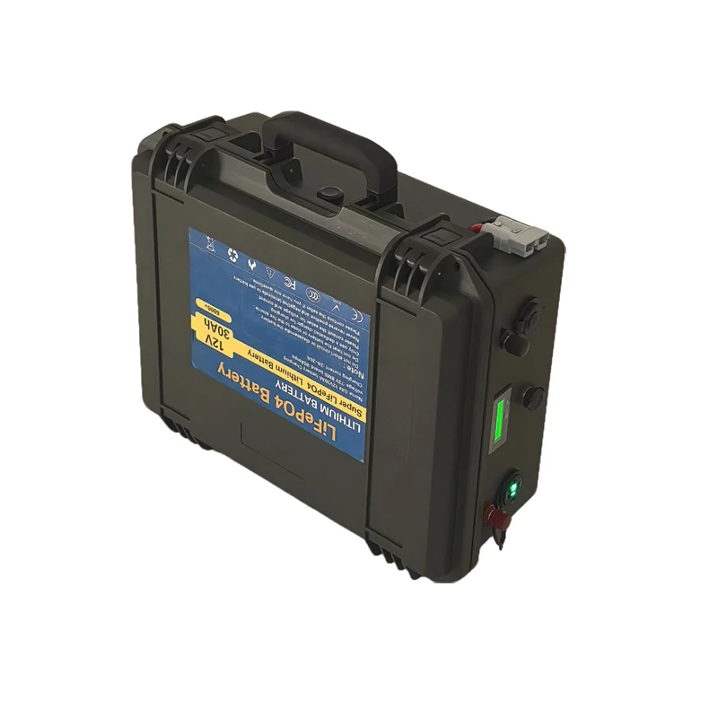 Waterproof 36V 150Ah 100Ah 120Ah LiFepo4 lithium battery pack with BMS for fishing boats solar system motor EV RV+10A charger