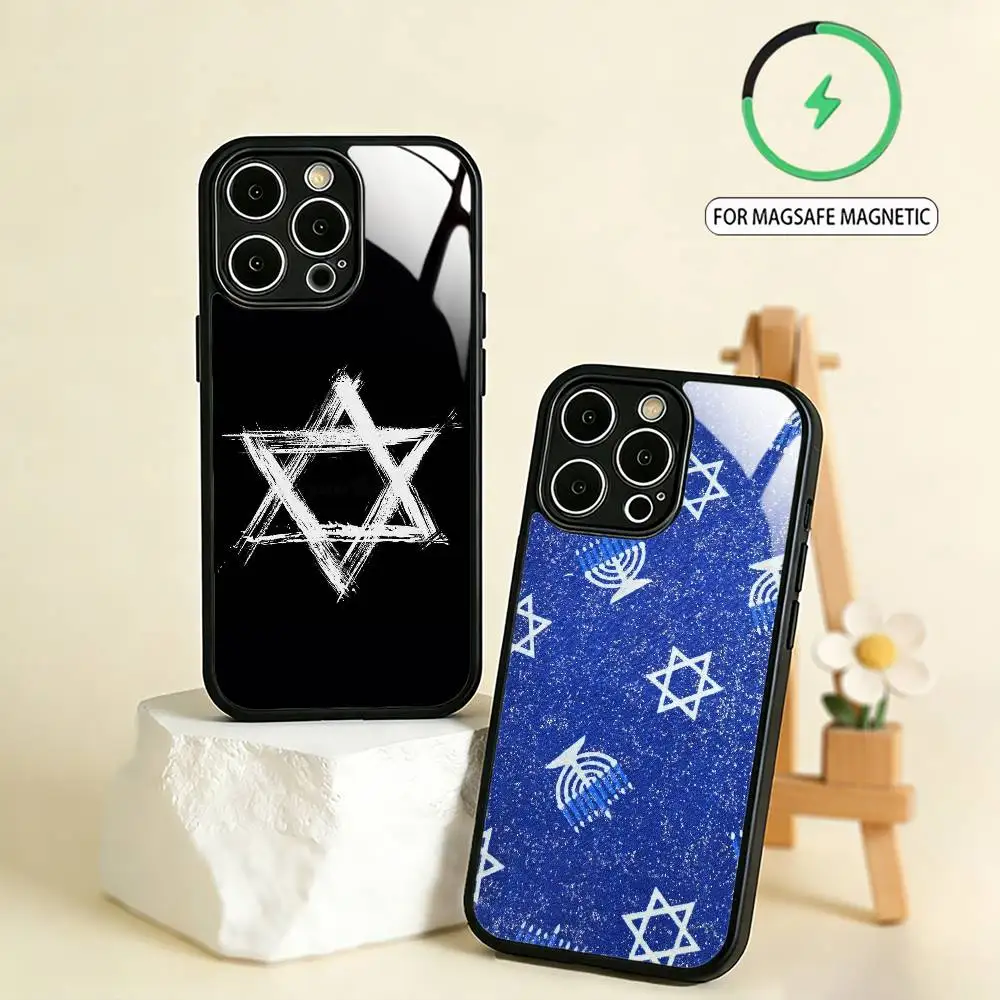 S-Star of D-David Art    Phone Case For iPhone17,16,15,14,13,12,11 Plus,Pro Max Magnetic For Magsafe Wireless Charging