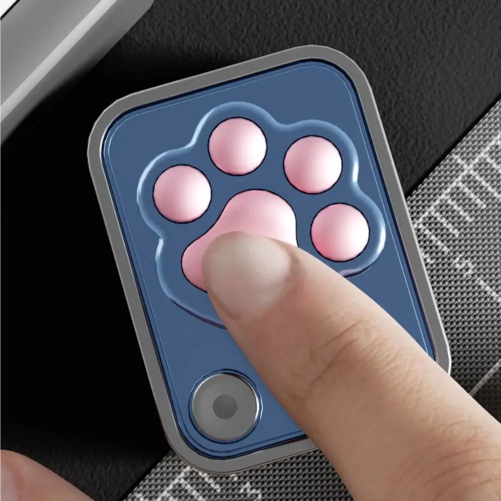 Portable Cat Paws Mechanical Card Pushing Sensory Cute Rotating Fingertip Spinning Push-Pull Mini Fidget Slider Holiday Gifts