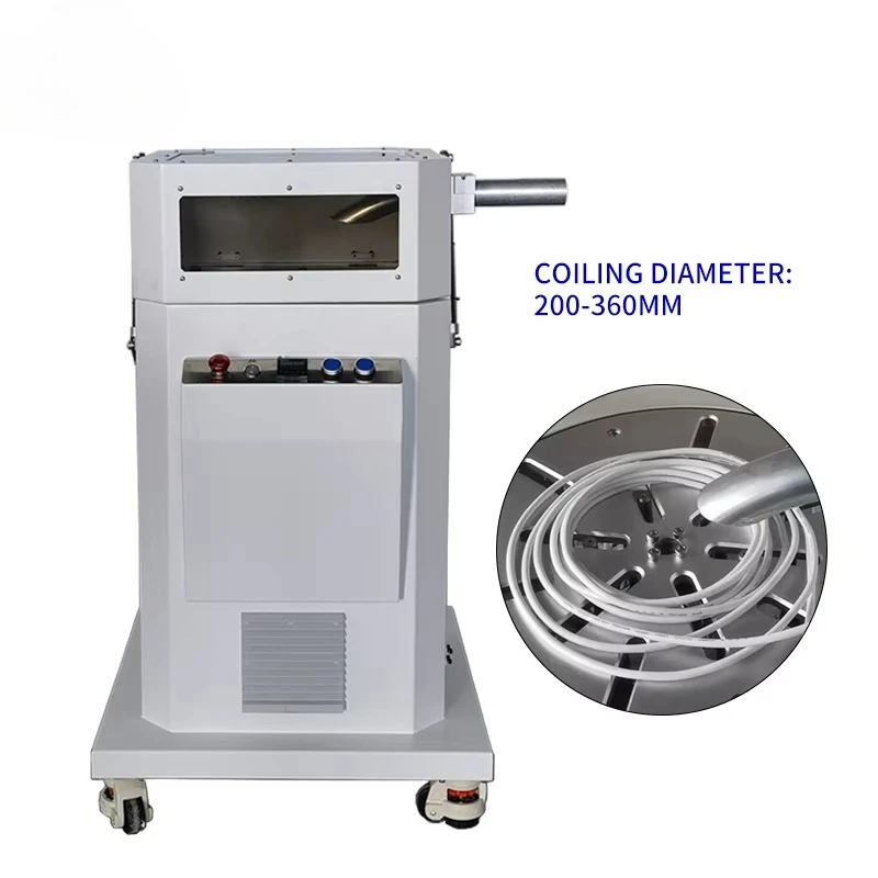 Automatic Wire Rewinding Coiling Equipment Wire Coiling Machine Cable Winding Device for Wire Cutting Stripping Machine