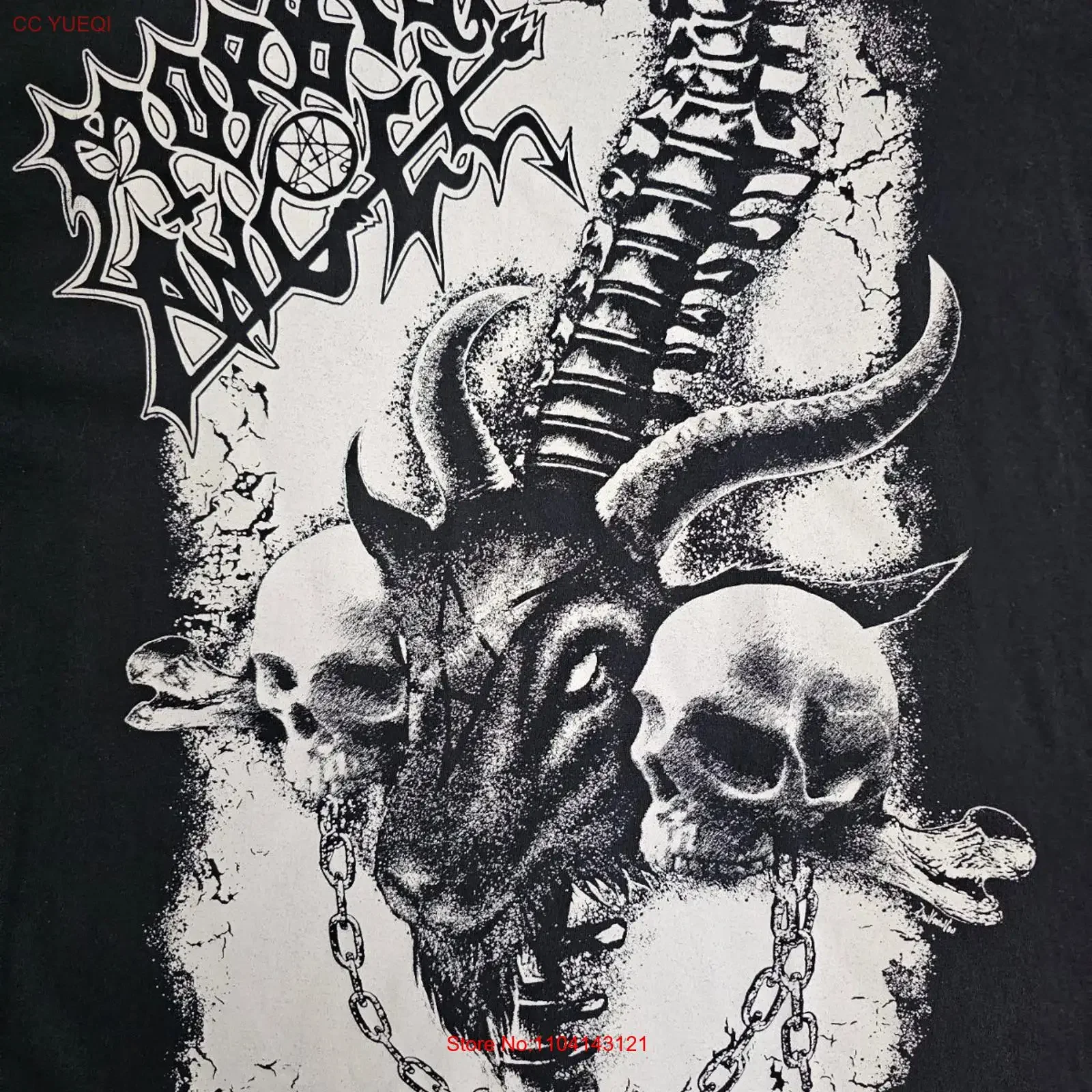 Morbid Angel T Shirt Men's XL Death Metal Band Adult Mens Male Black vintage Washed Versatile Soft designer clothes streetwear