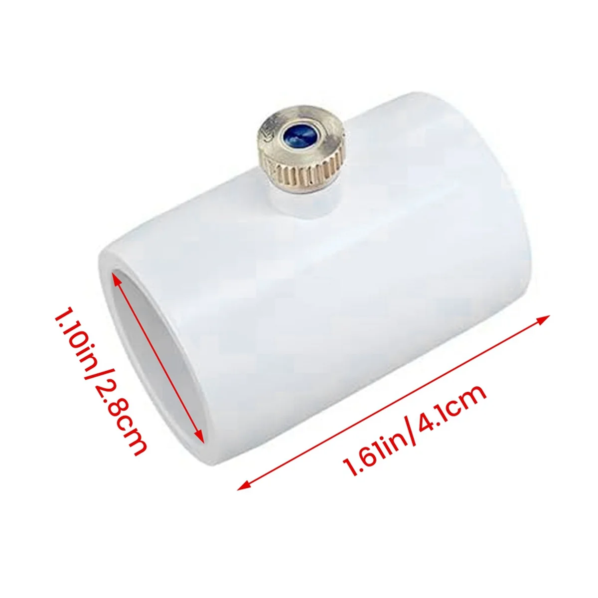 Conector do bocal de pulverizador do PVC de 15 pces 1/2 Polegada com bocal de nebulização de bronze para o sistema de refrigeração exterior