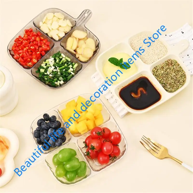 Multiple Compartment fruit dessert Plate Organizers Tray