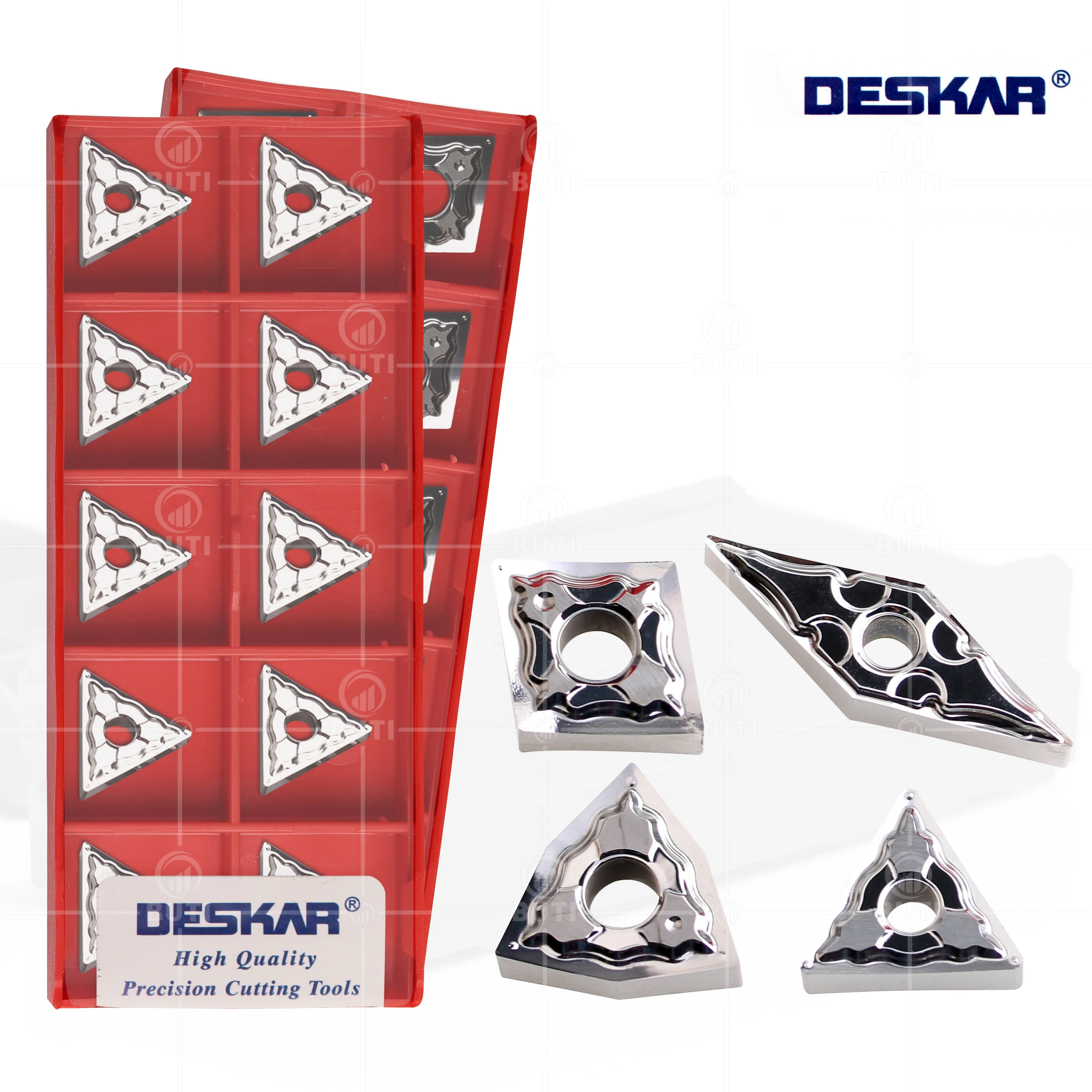 Deskar 100 Original Tnmg160404 Tnmg160408 Cnmg120404 Wnmg080408 Vnmg160408 ha K10 Cnc Torno Cortador Insere para Ferramentas de Alumínio