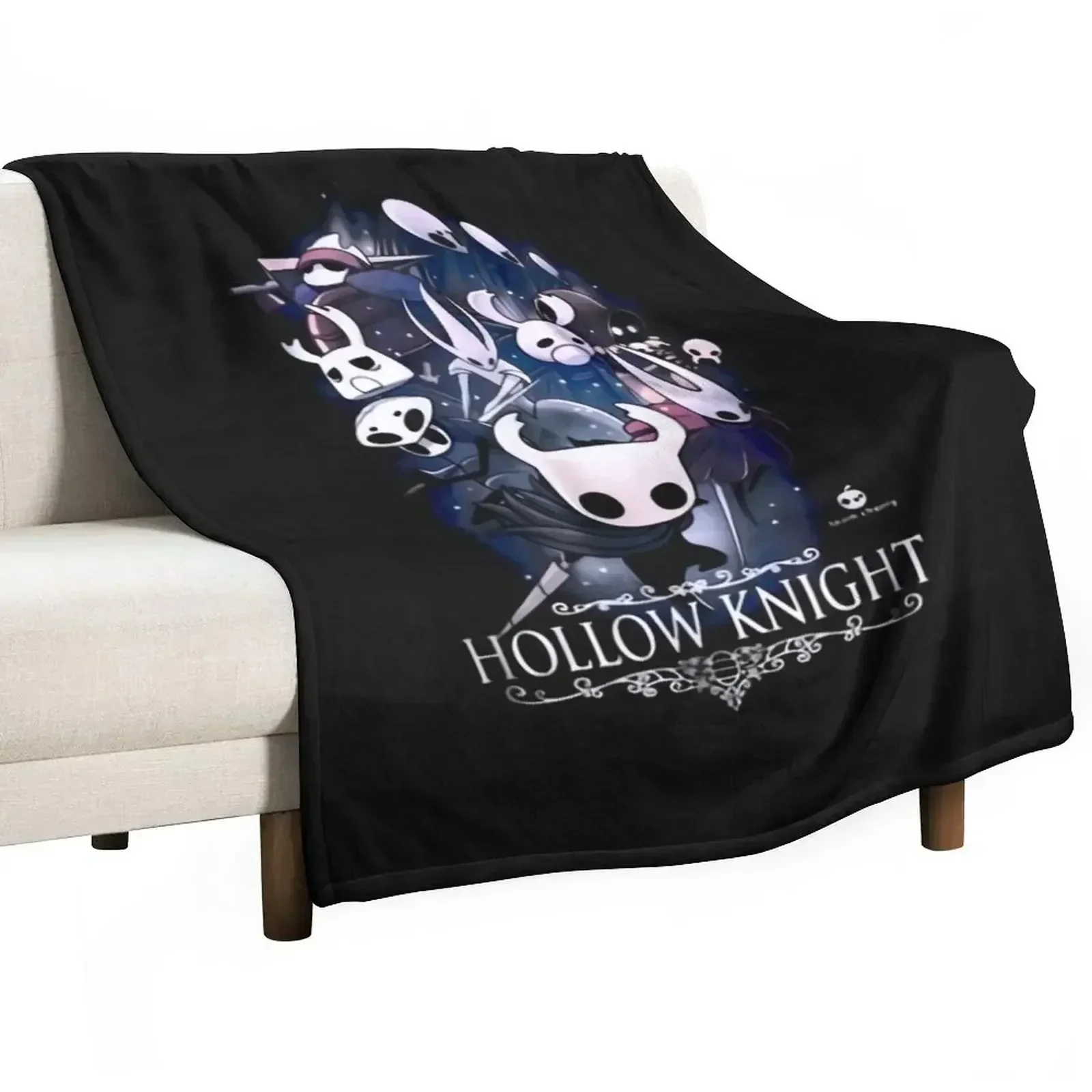 Hollow Knight Merch Original Hollow Knight Throw Blanket Thermal Warm Fashion Sofas Vintage Sofa Blankets