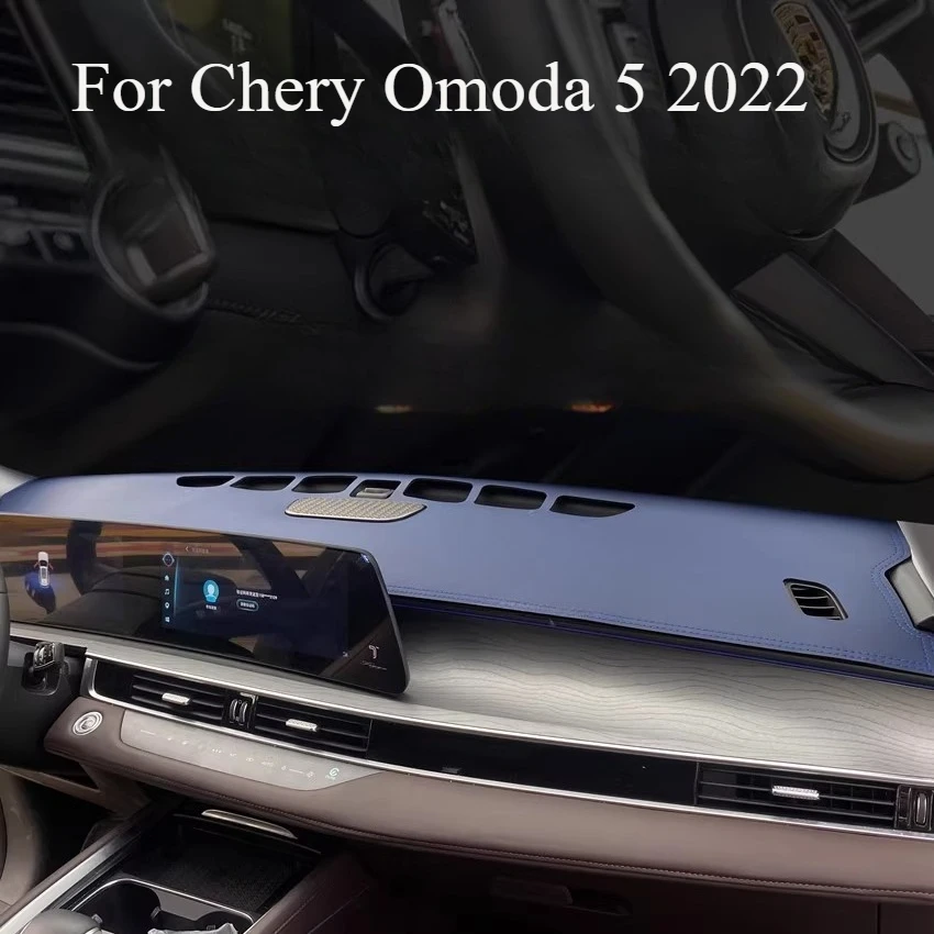 

Для Chery Omoda 5 2022, солнцезащитный коврик для приборной панели, антибликовый кожаный чехол для приборной панели, аксессуары для салона автомобиля