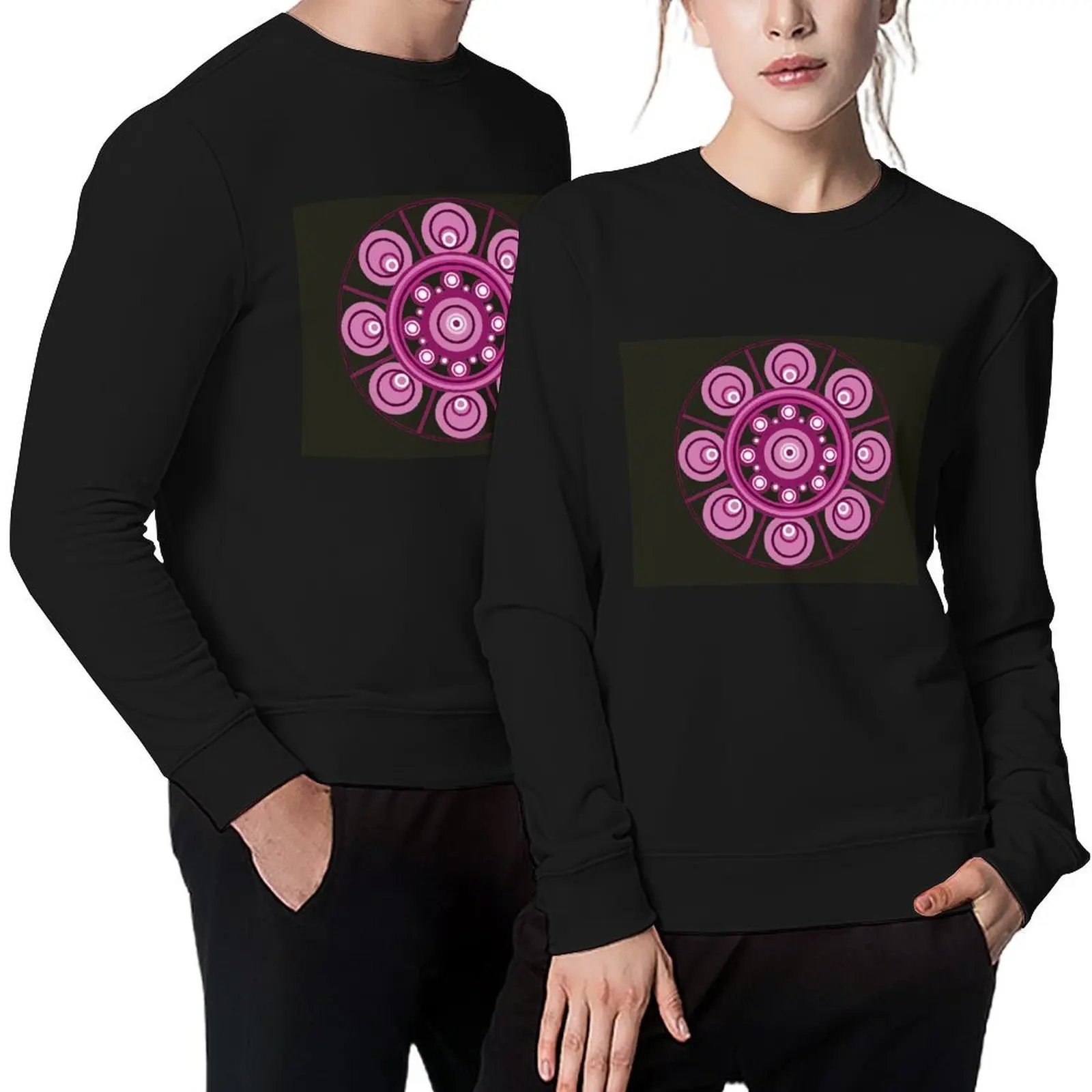 

Pink mandala Pullover men's clothing autumn jacket men men's clothes clothes for men new hoodies and sweatshirts