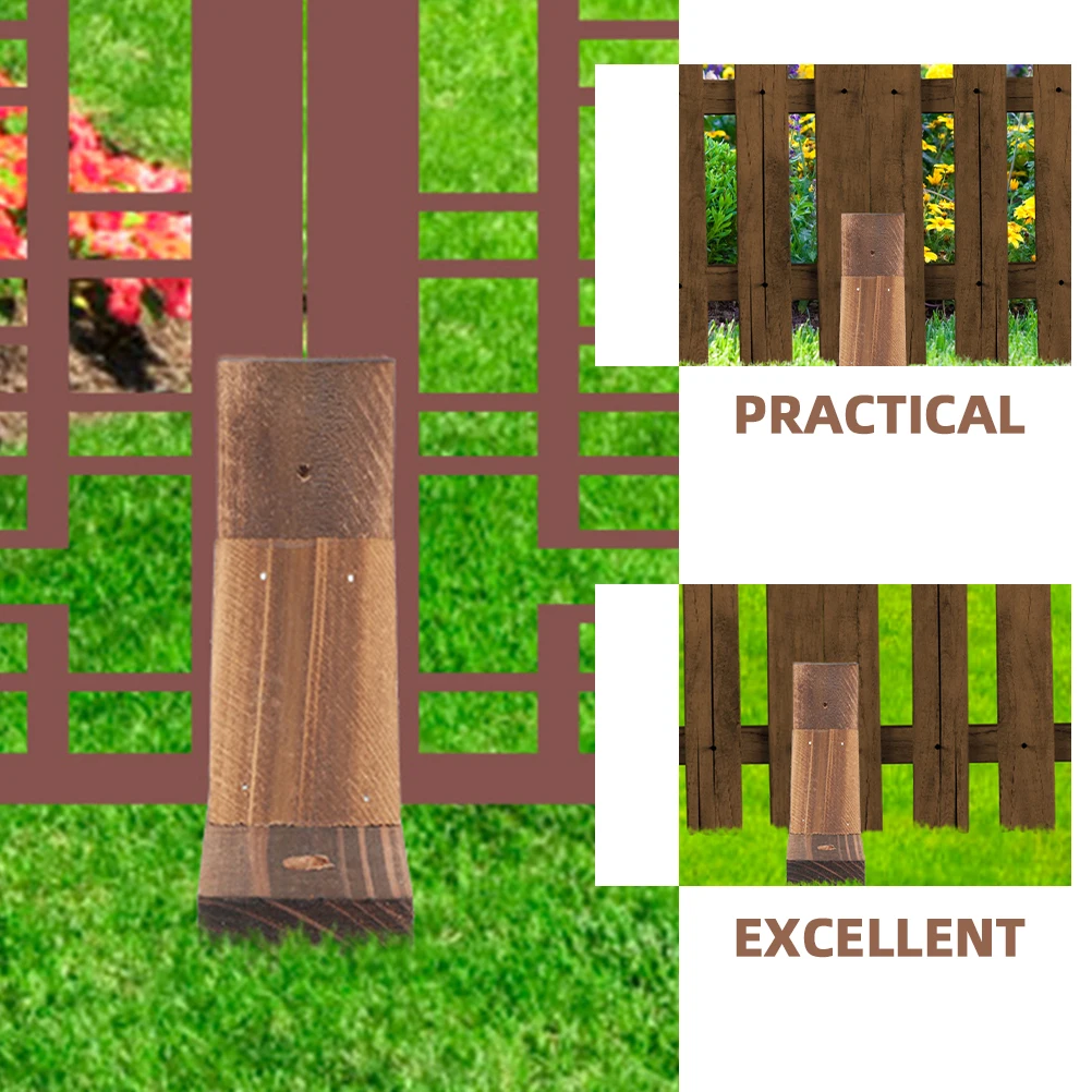 

4pcs Kit Garden Holder Small Fence Feet Fences Base Accessories Garden Accessory Support Wood Small Fence Base Supplies Stand
